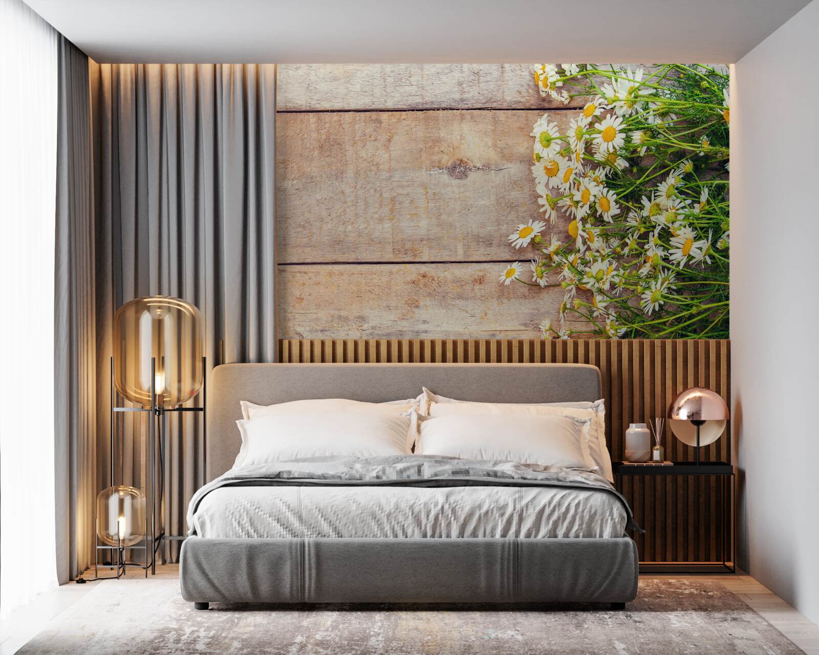 Fototapet niște margarete pe ringul de dans