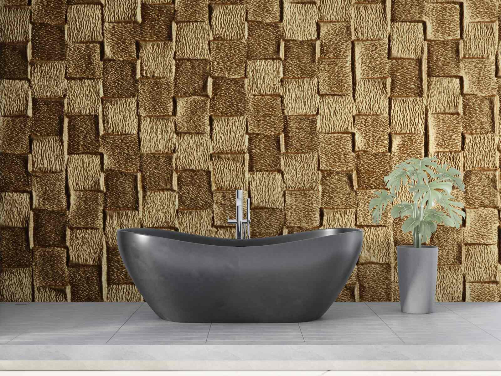 Fototapet motiv pătrat maro