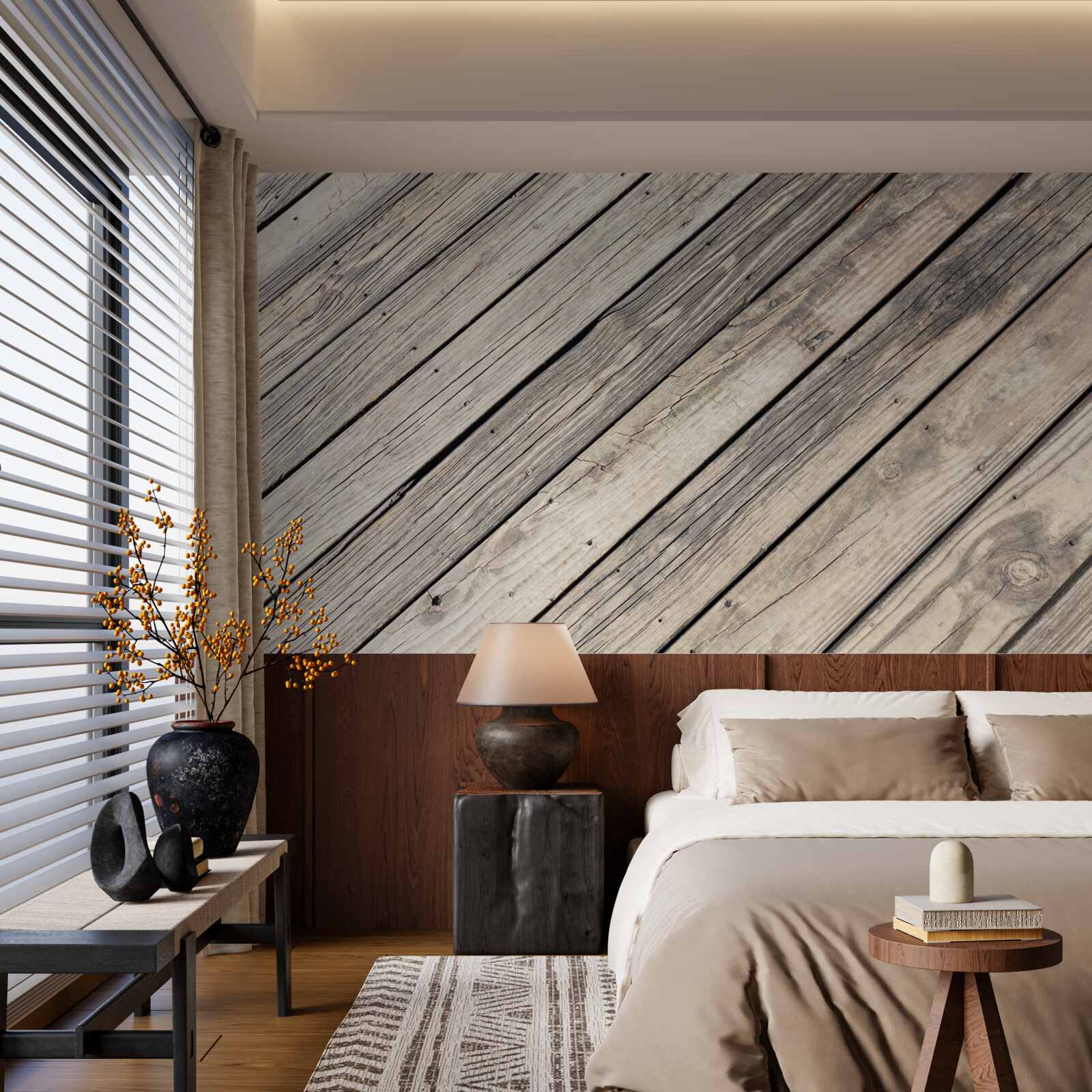 Fototapet fundal din lemn de plăci vechi