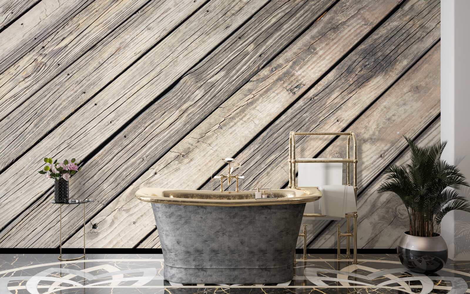 Fototapet fundal din lemn de plăci vechi