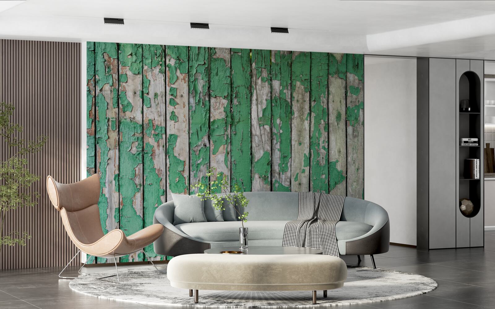 Fototapet un gard care și-a pierdut strălucirea verde