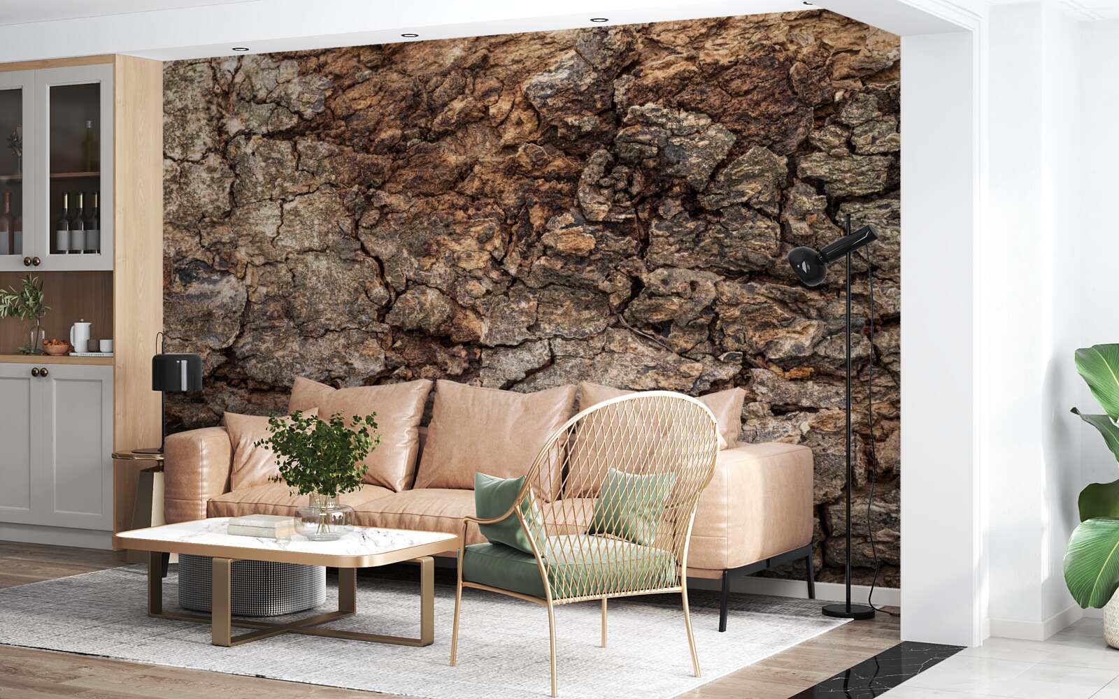 Fototapet piele de lemn autentică