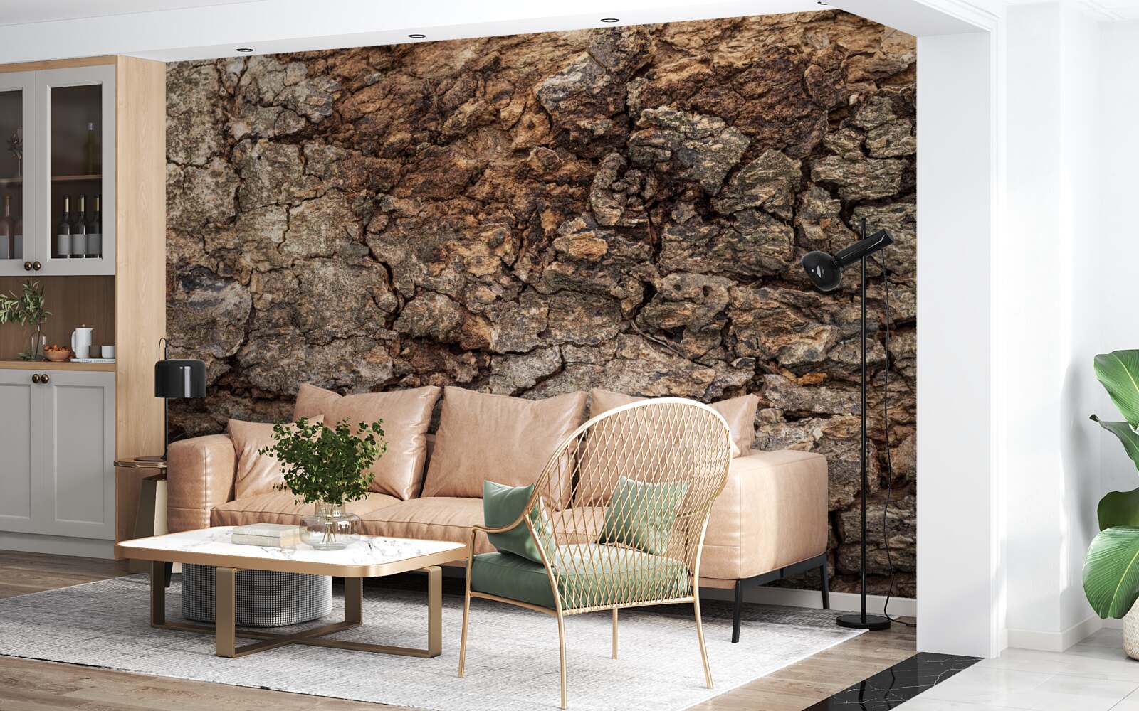 Fototapet piele de lemn autentică