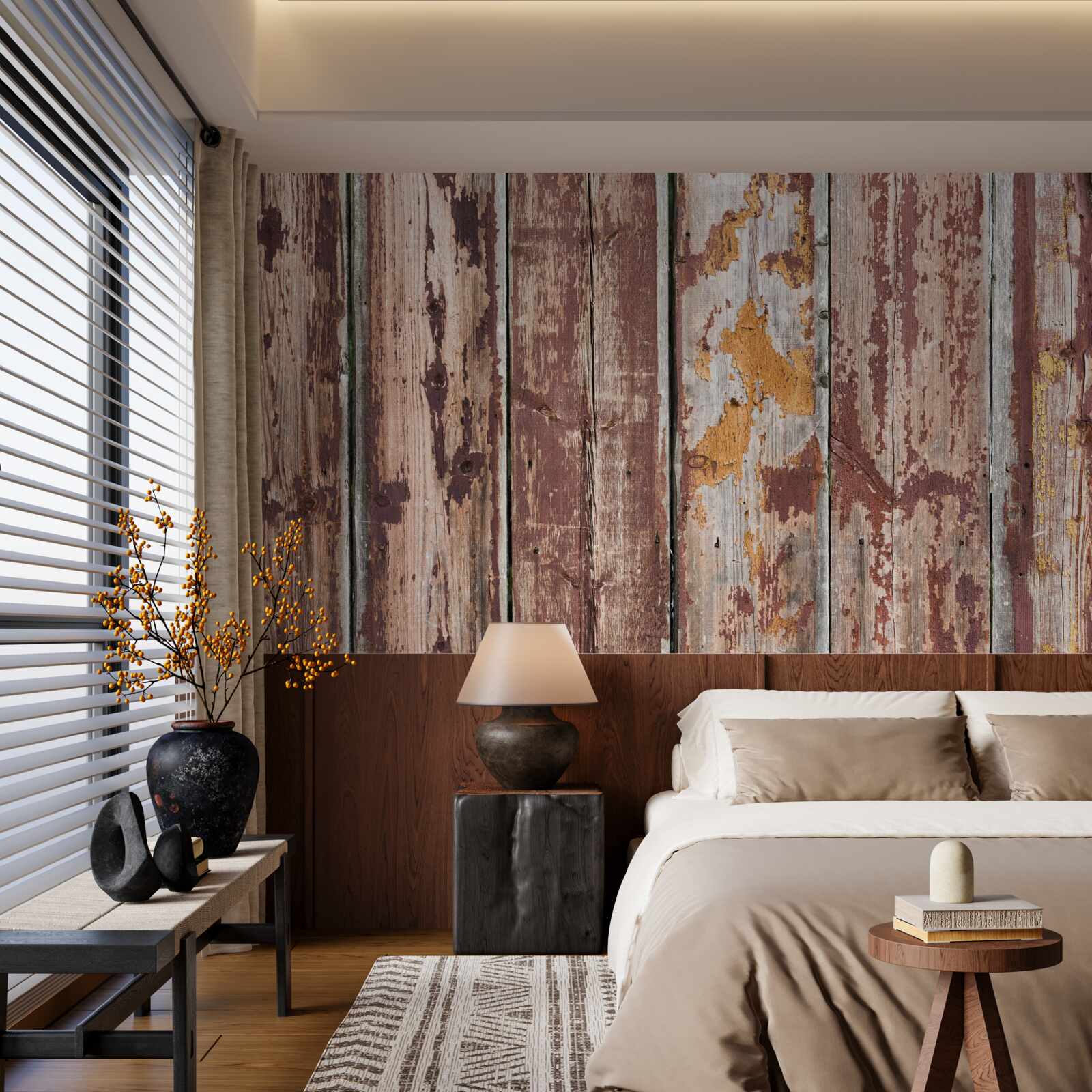 Fototapet fundal din lemn înmuiat în umiditate