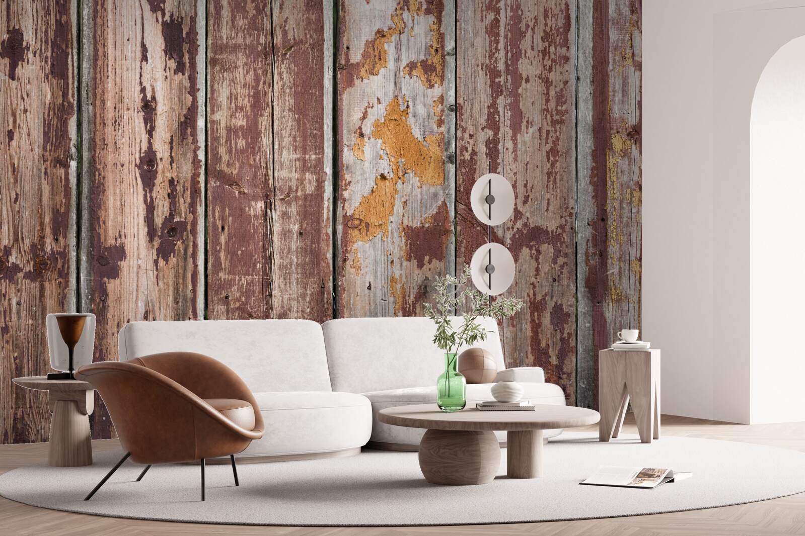 Fototapet fundal din lemn înmuiat în umiditate