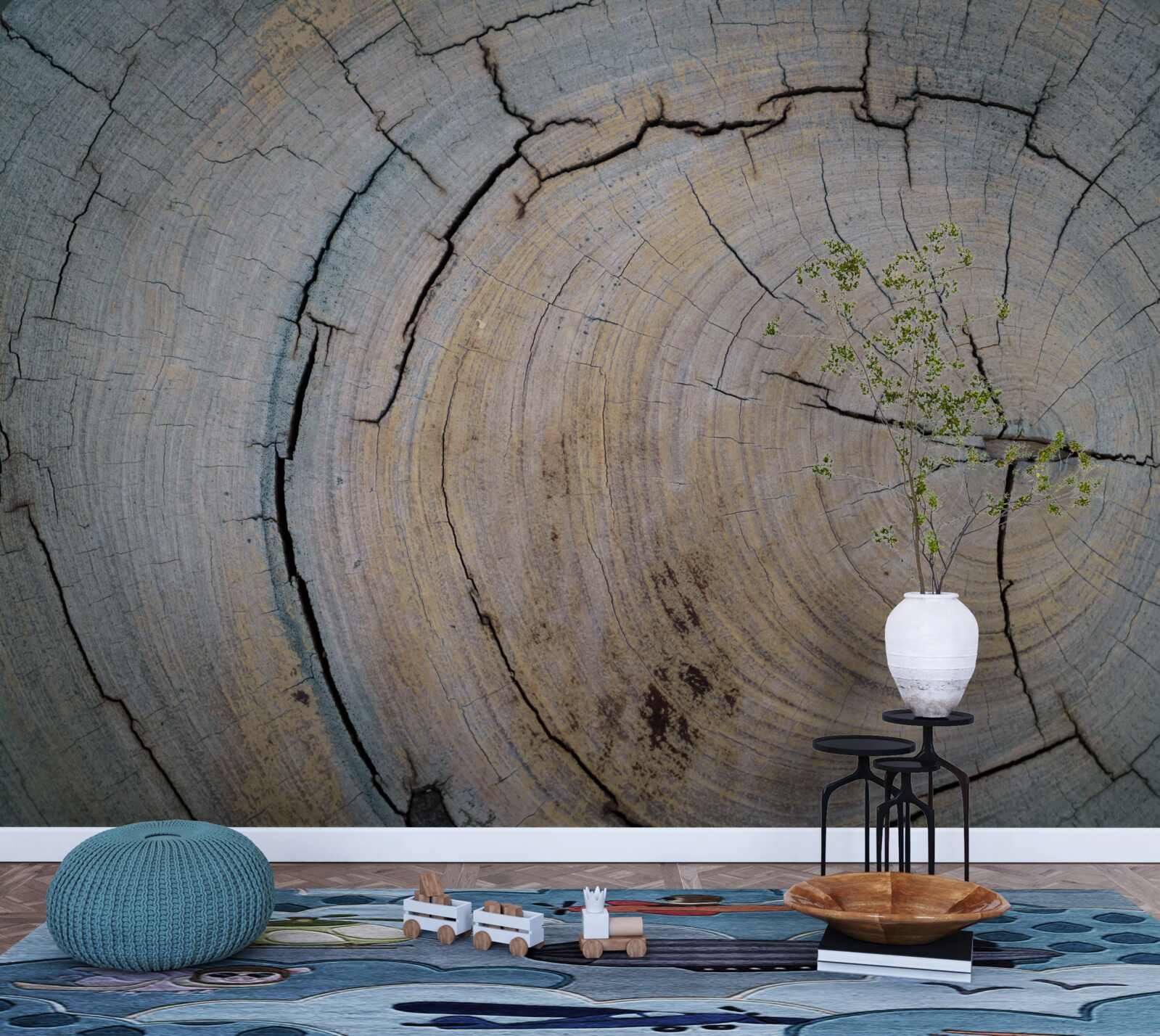 Fototapet vedere detaliată a trunchiului copacului