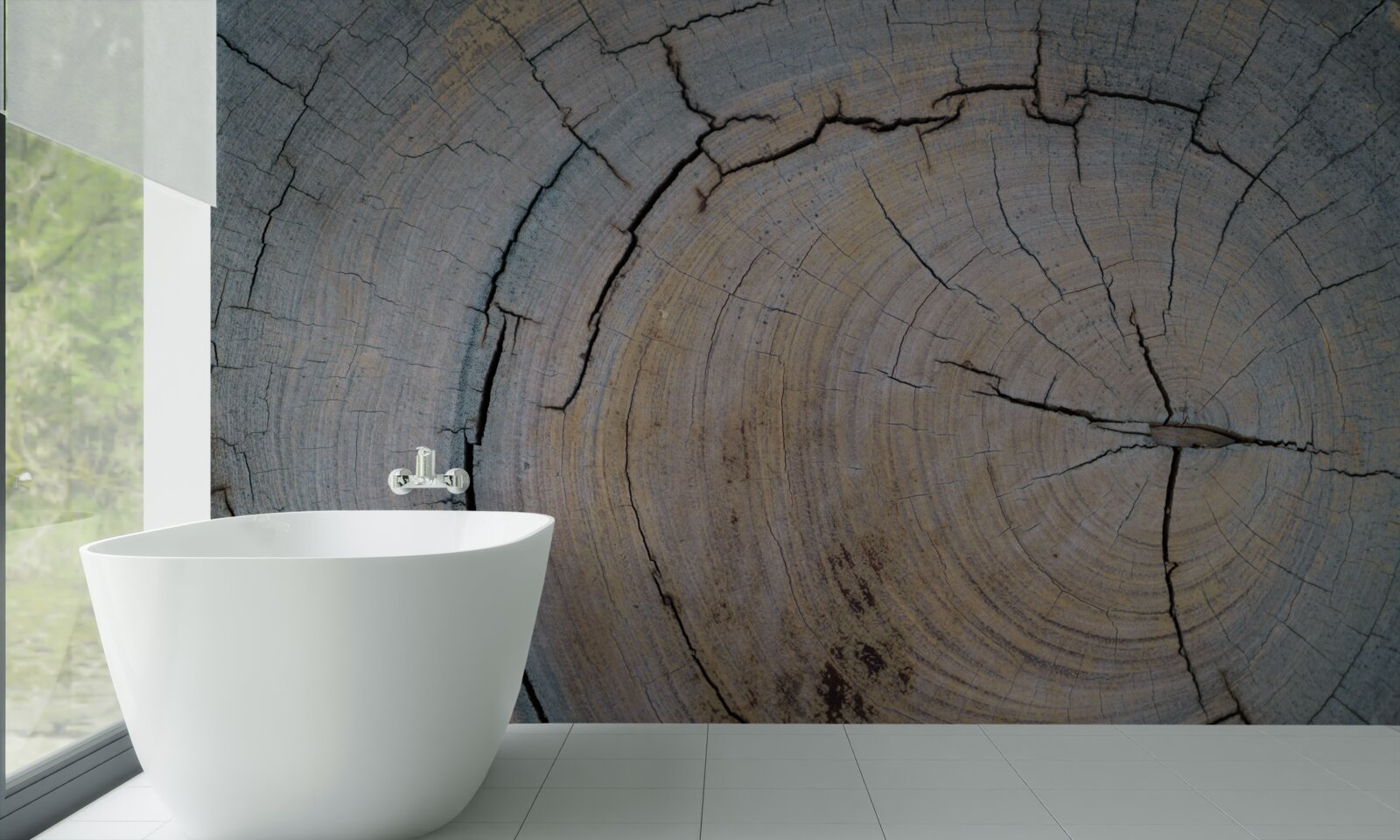 Fototapet vedere detaliată a trunchiului copacului