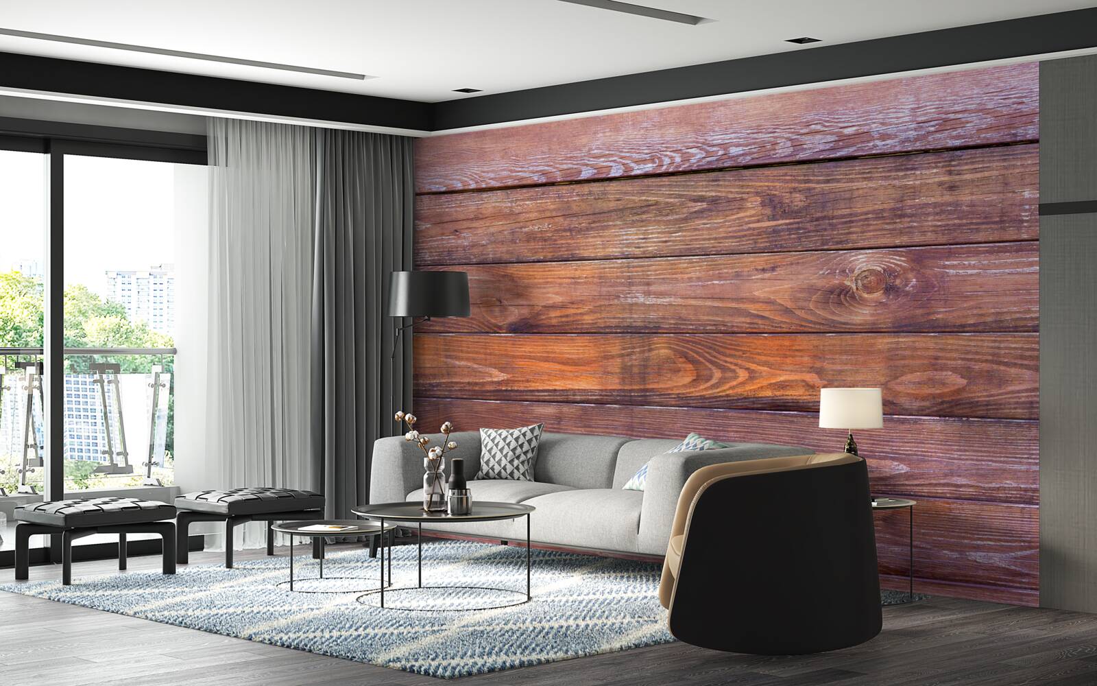 Fototapet structură din scânduri de lemn