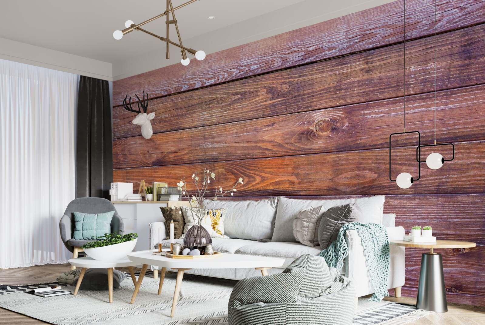 Fototapet structură din scânduri de lemn