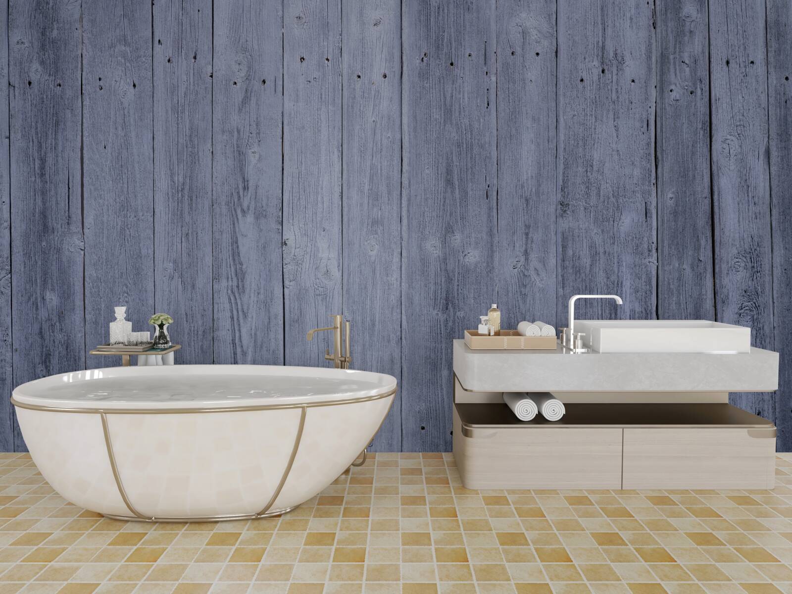 Fototapet gard istoric din lemn