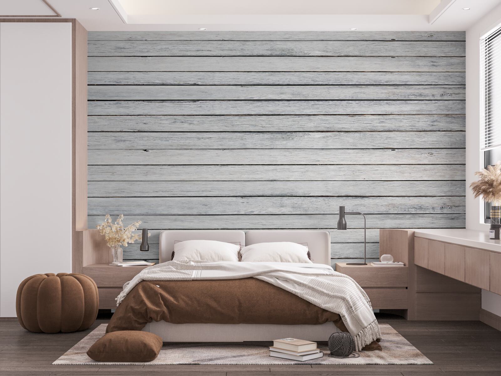 Fototapet bețe înguste, lemnoase, de culoare gri