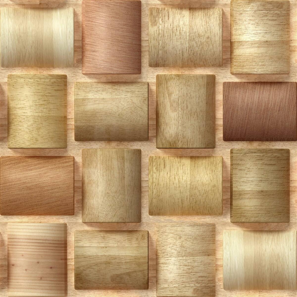 Fototapet cuburi de lemn multicolore