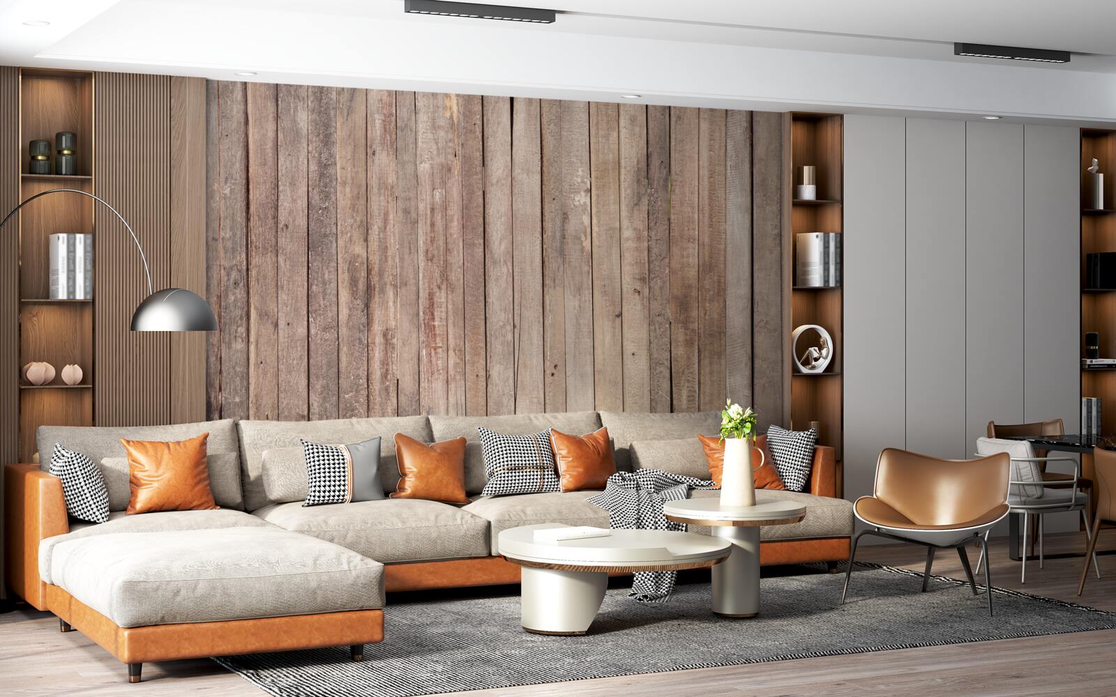 Fototapet plăci de parchet în diferite nuanțe