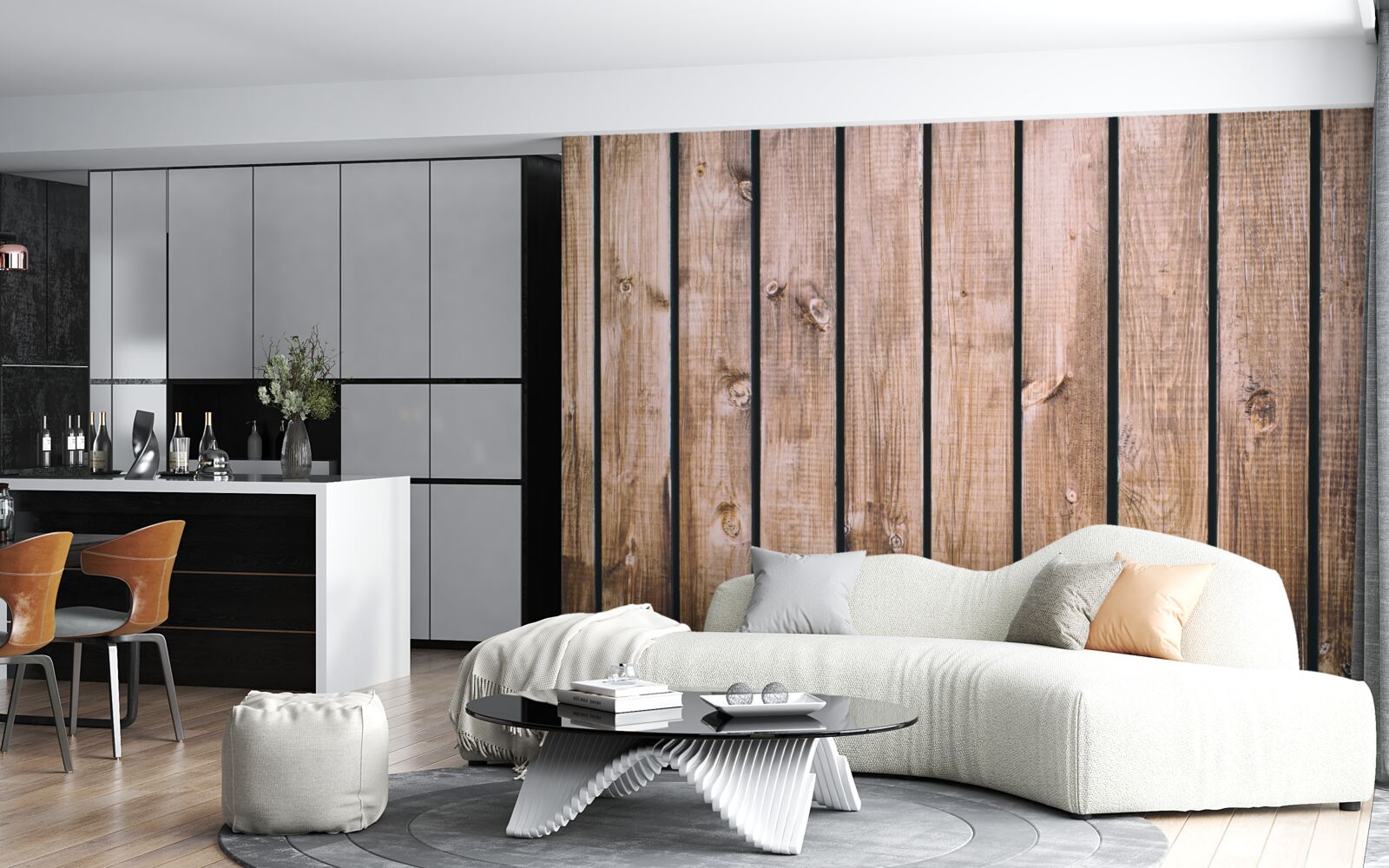 Fototapet placă de parchet maro