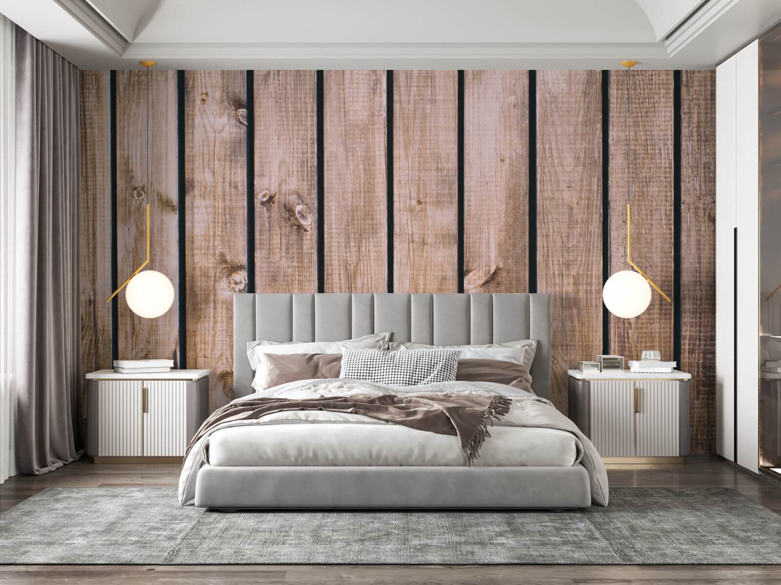 Fototapet placă de parchet maro