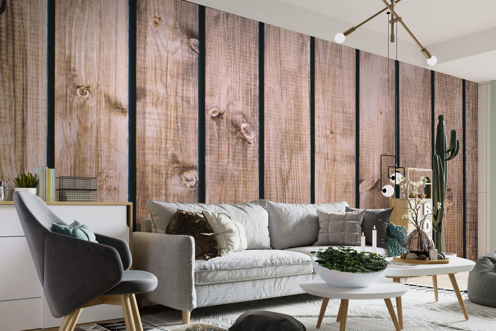 Fototapet placă de parchet maro