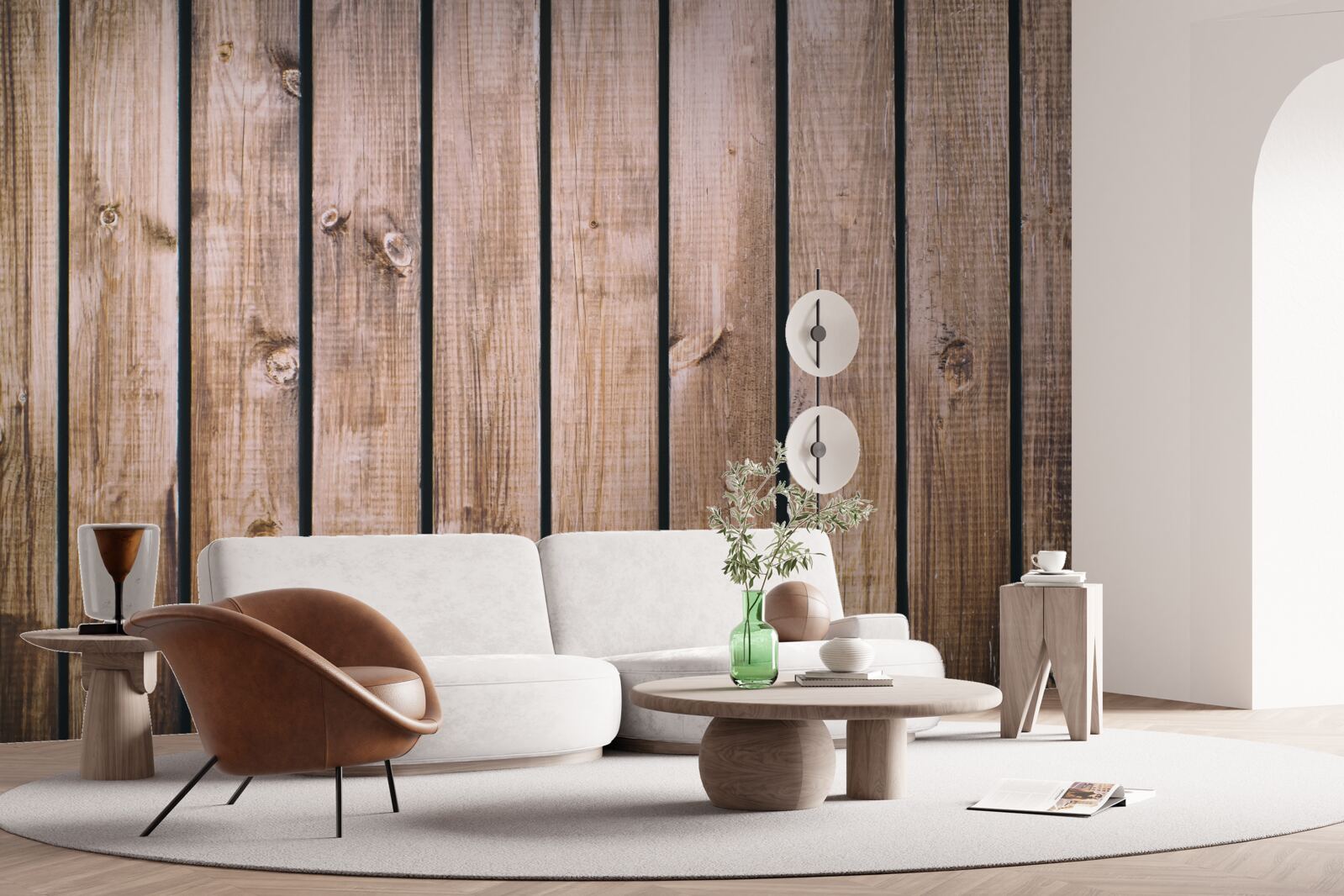 Fototapet placă de parchet maro