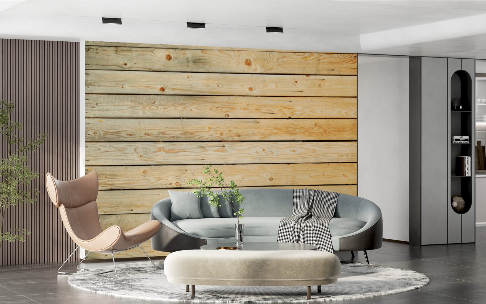 Fototapet bastoane din lemn maro deschis