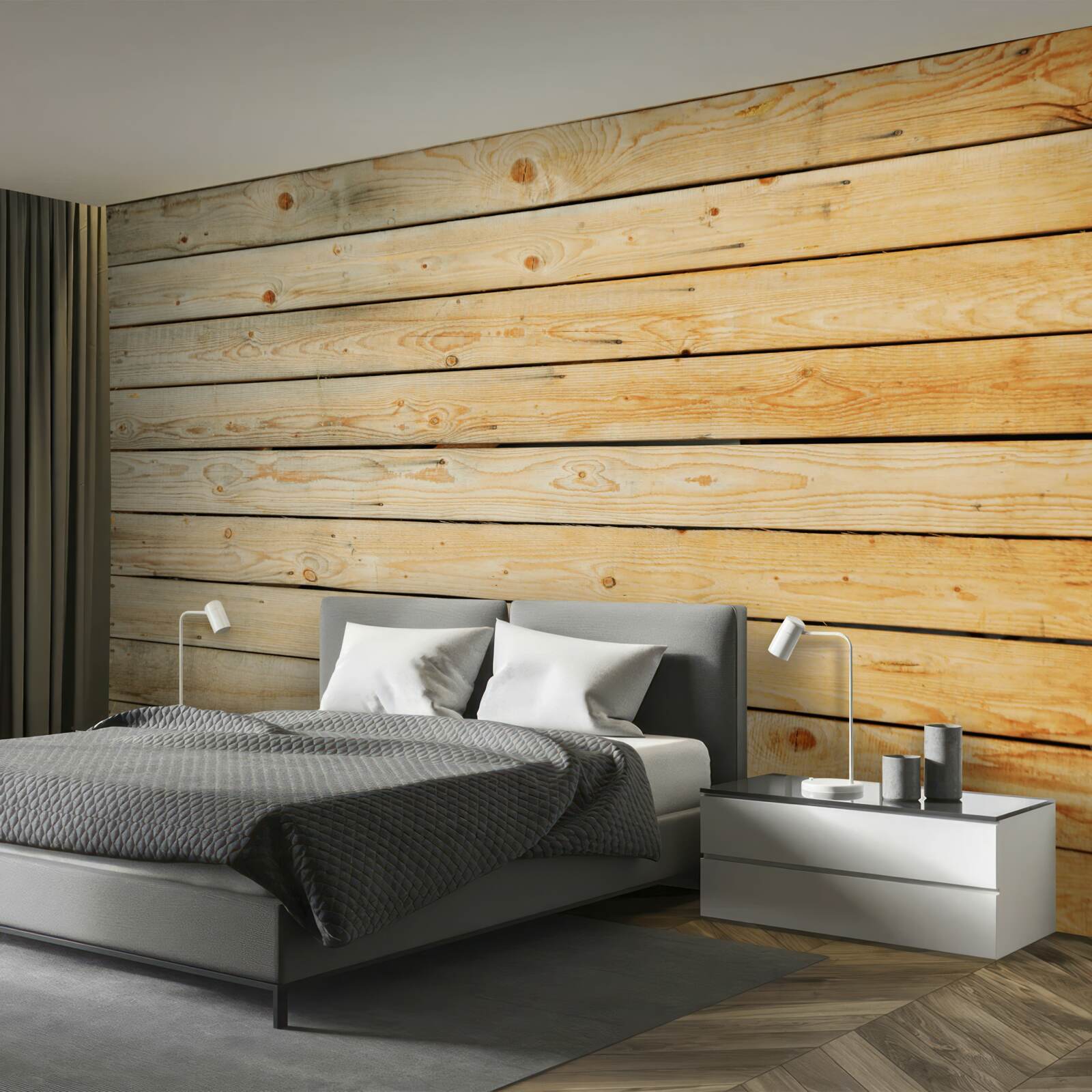 Fototapet bastoane din lemn maro deschis