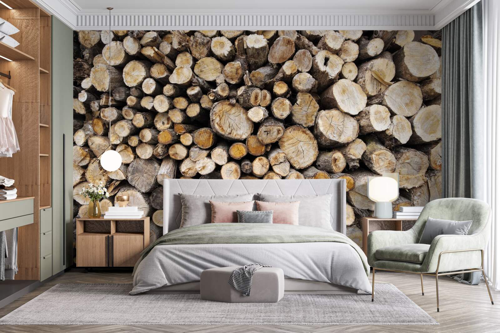 Fototapet copacii tăiați sunt foarte numeroși