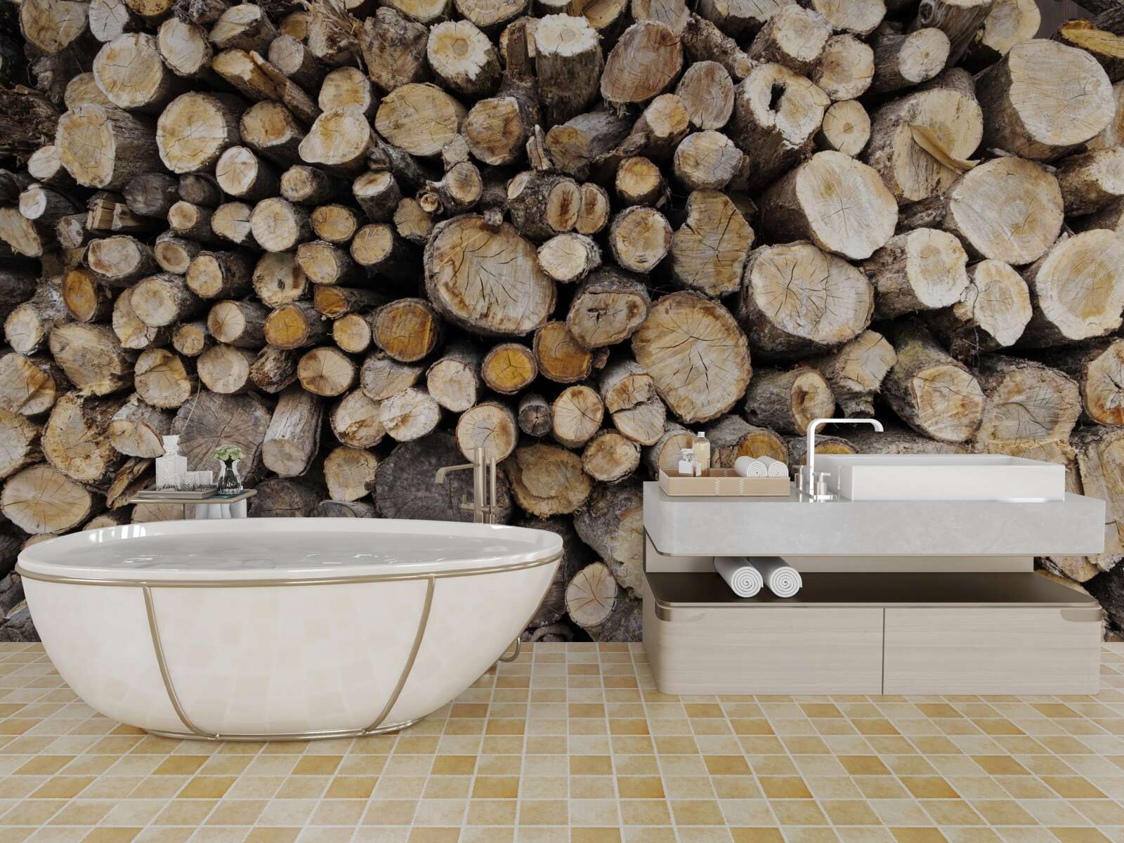 Fototapet copacii tăiați sunt foarte numeroși