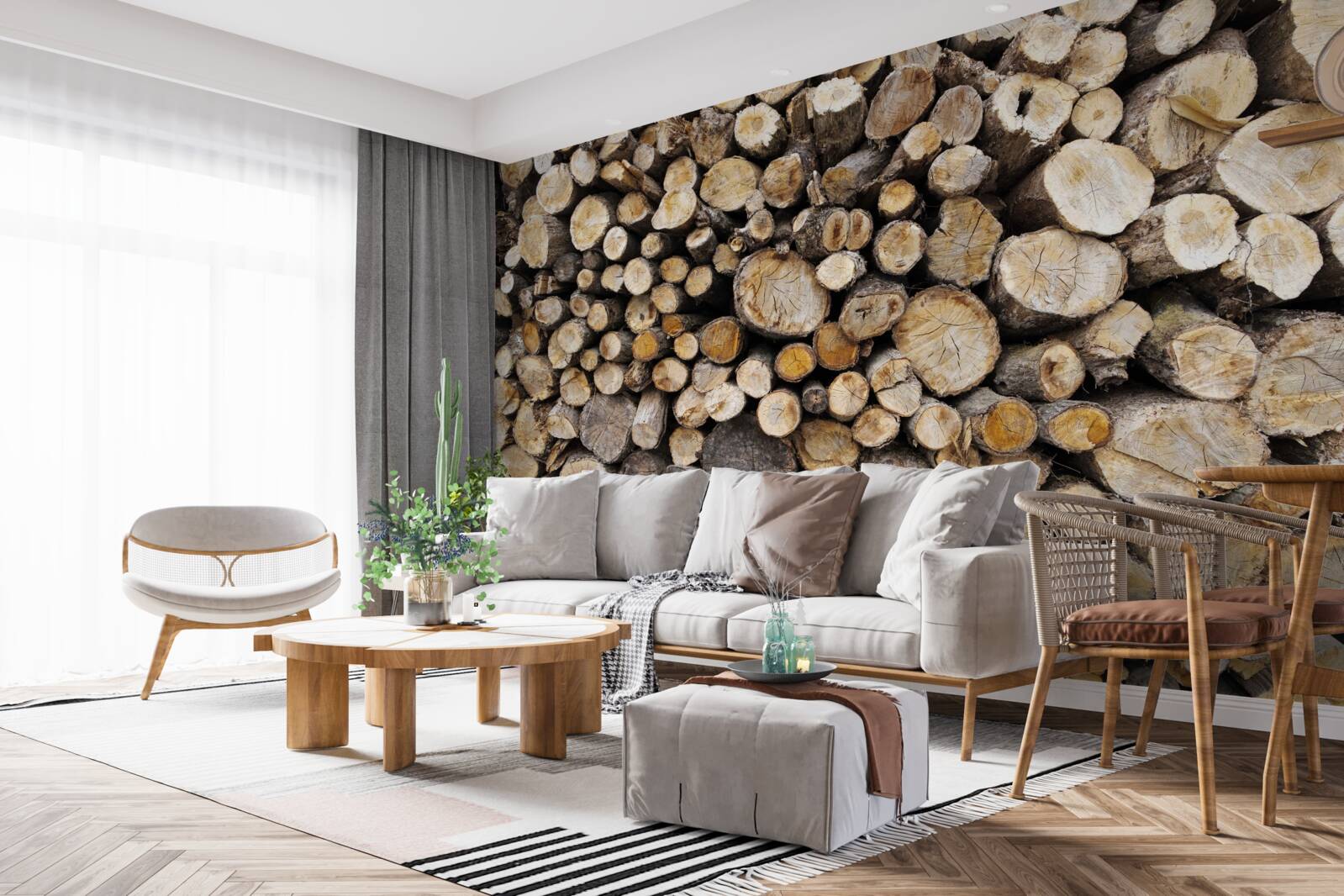 Fototapet copacii tăiați sunt foarte numeroși