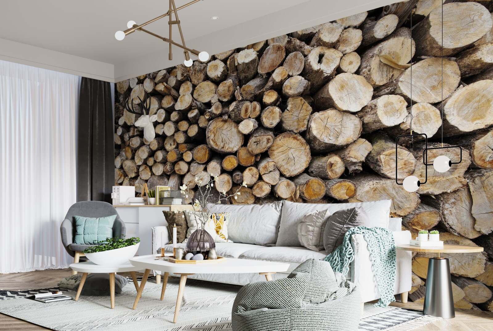 Fototapet copacii tăiați sunt foarte numeroși