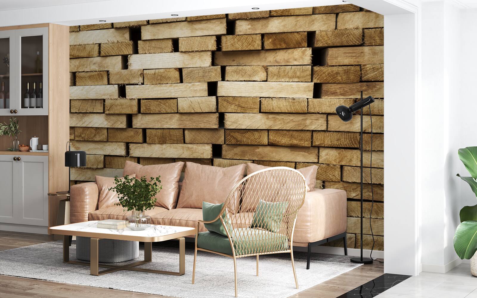 Fototapet zid pietruit