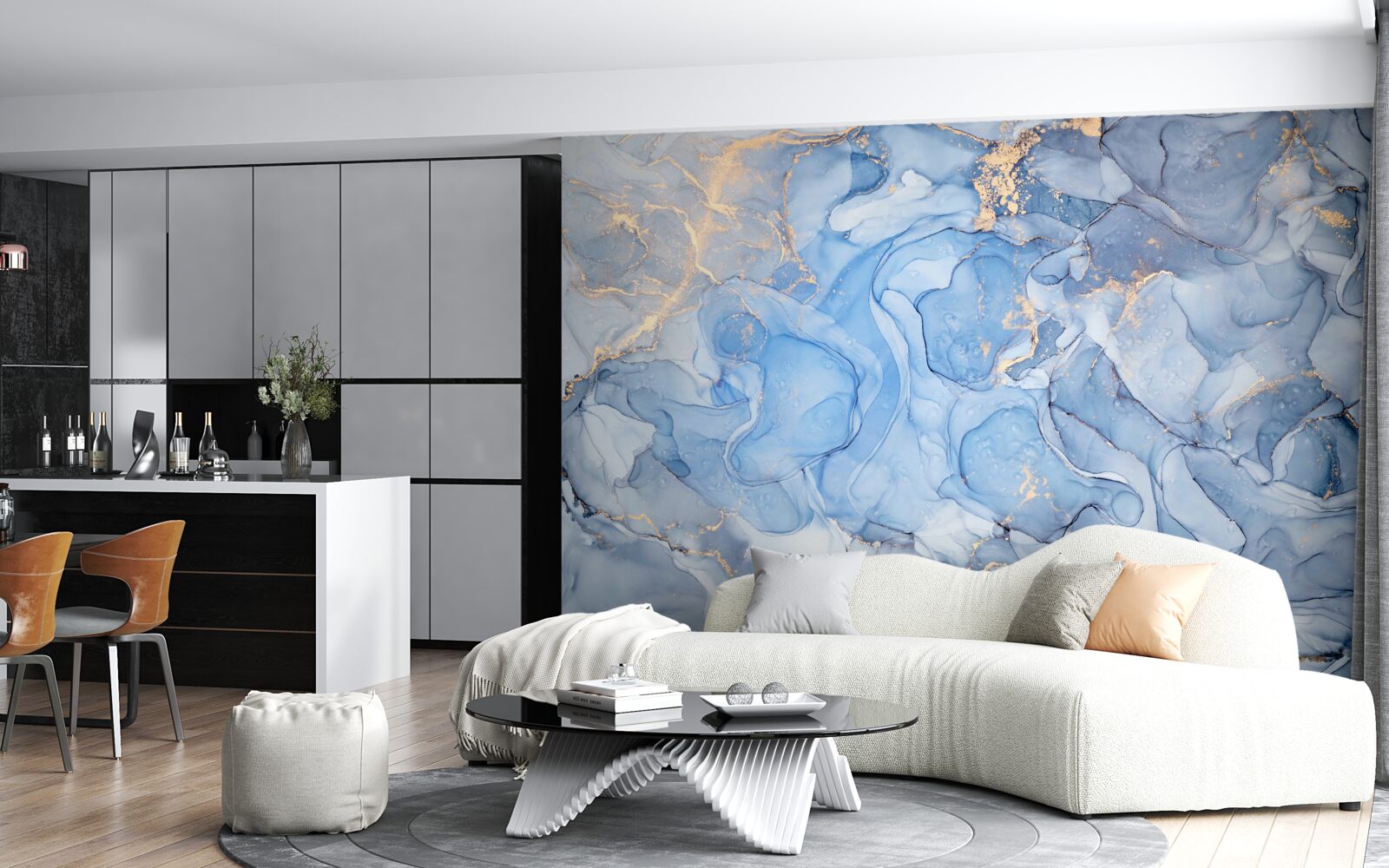 Fototapet fundal albastru exclusiv