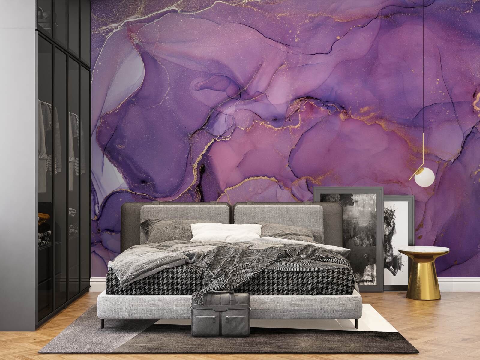 Fototapet accente frumoase violete