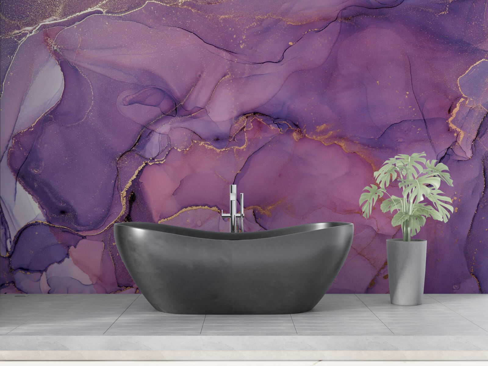 Fototapet accente frumoase violete