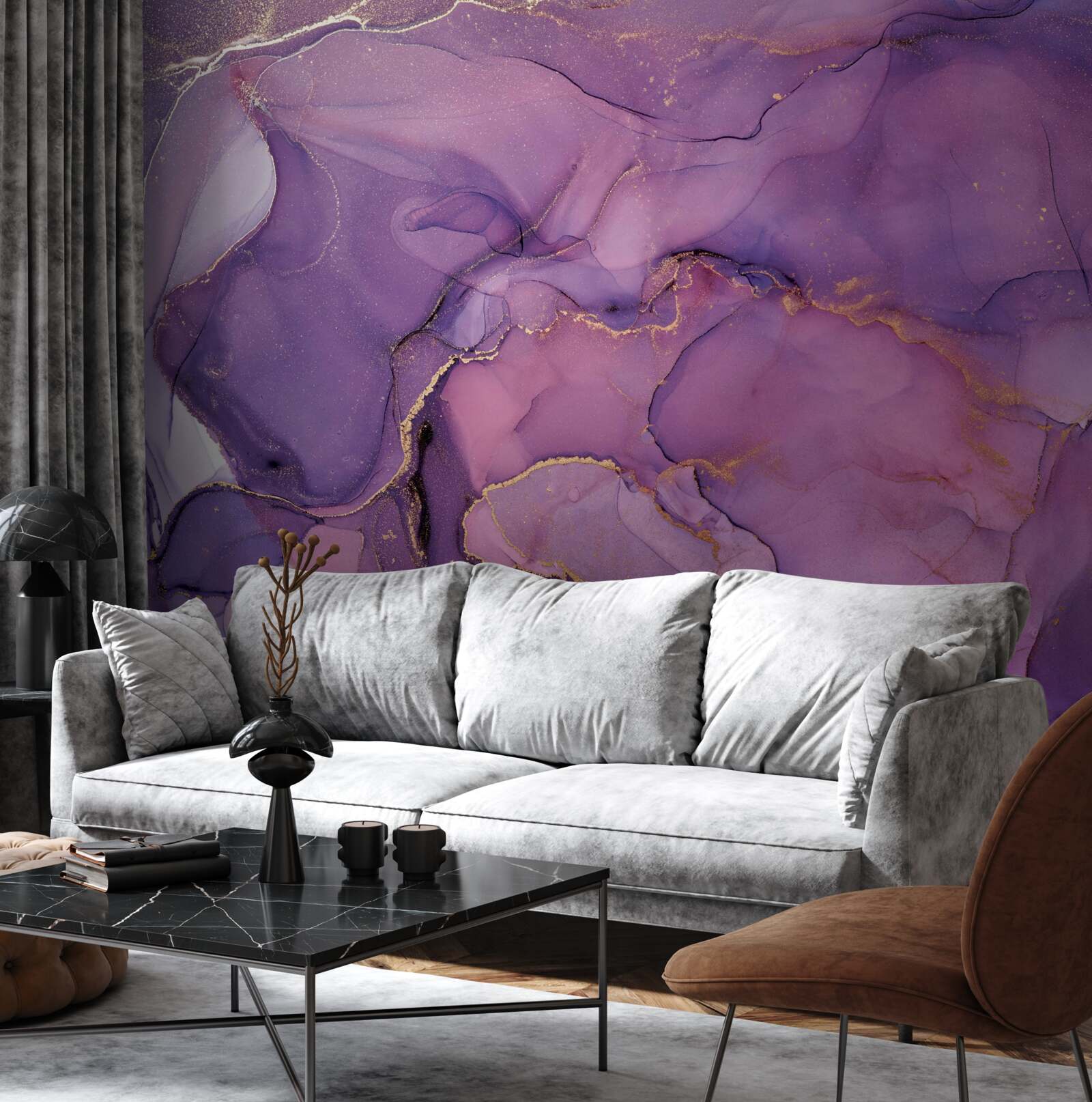 Fototapet accente frumoase violete