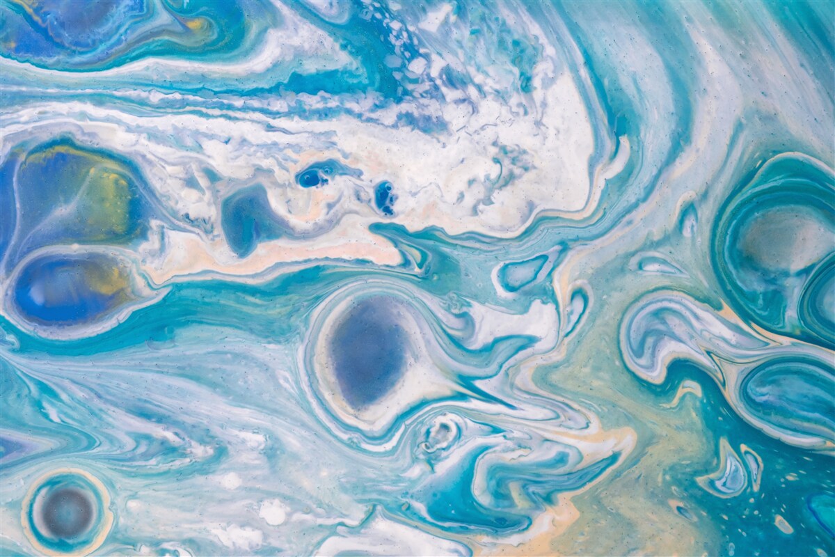 Fototapet rășină epoxidică albastră