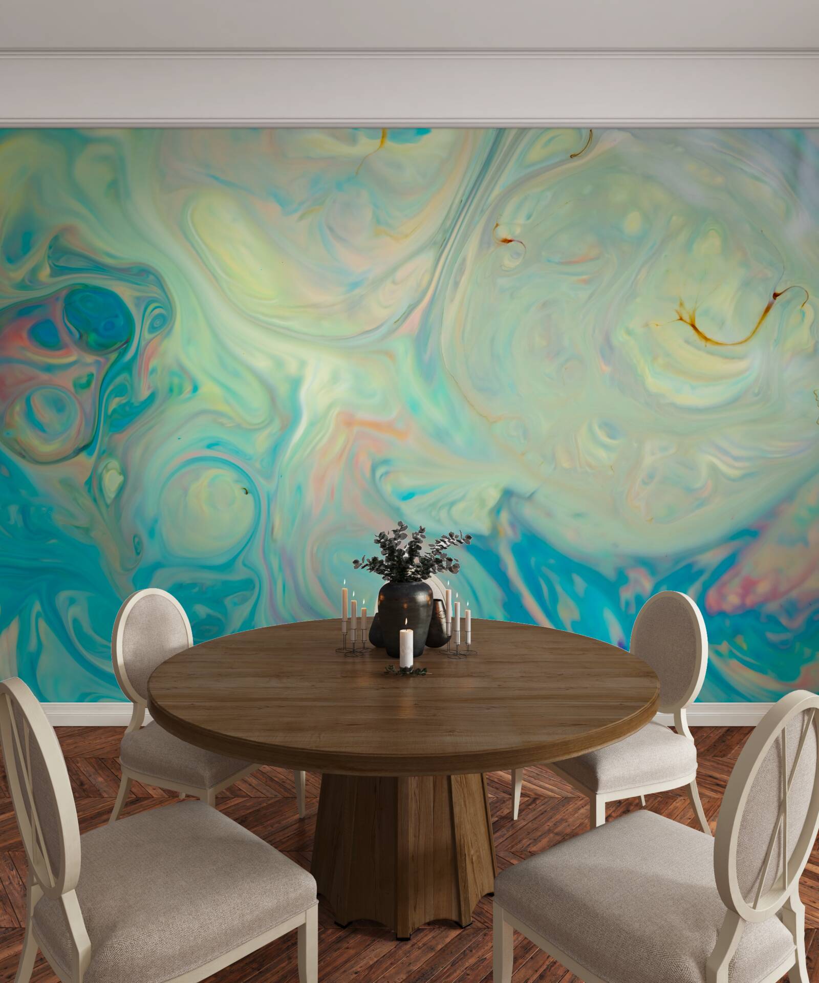 Fototapet fundal turcoaz deschis