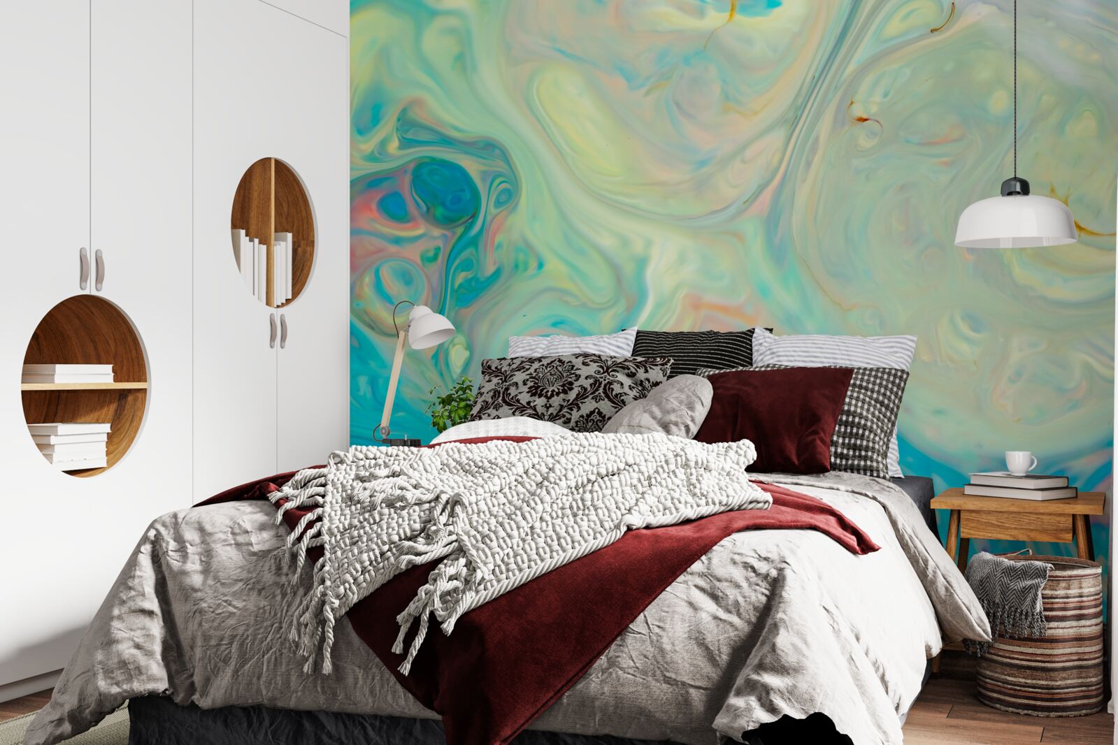 Fototapet fundal turcoaz deschis