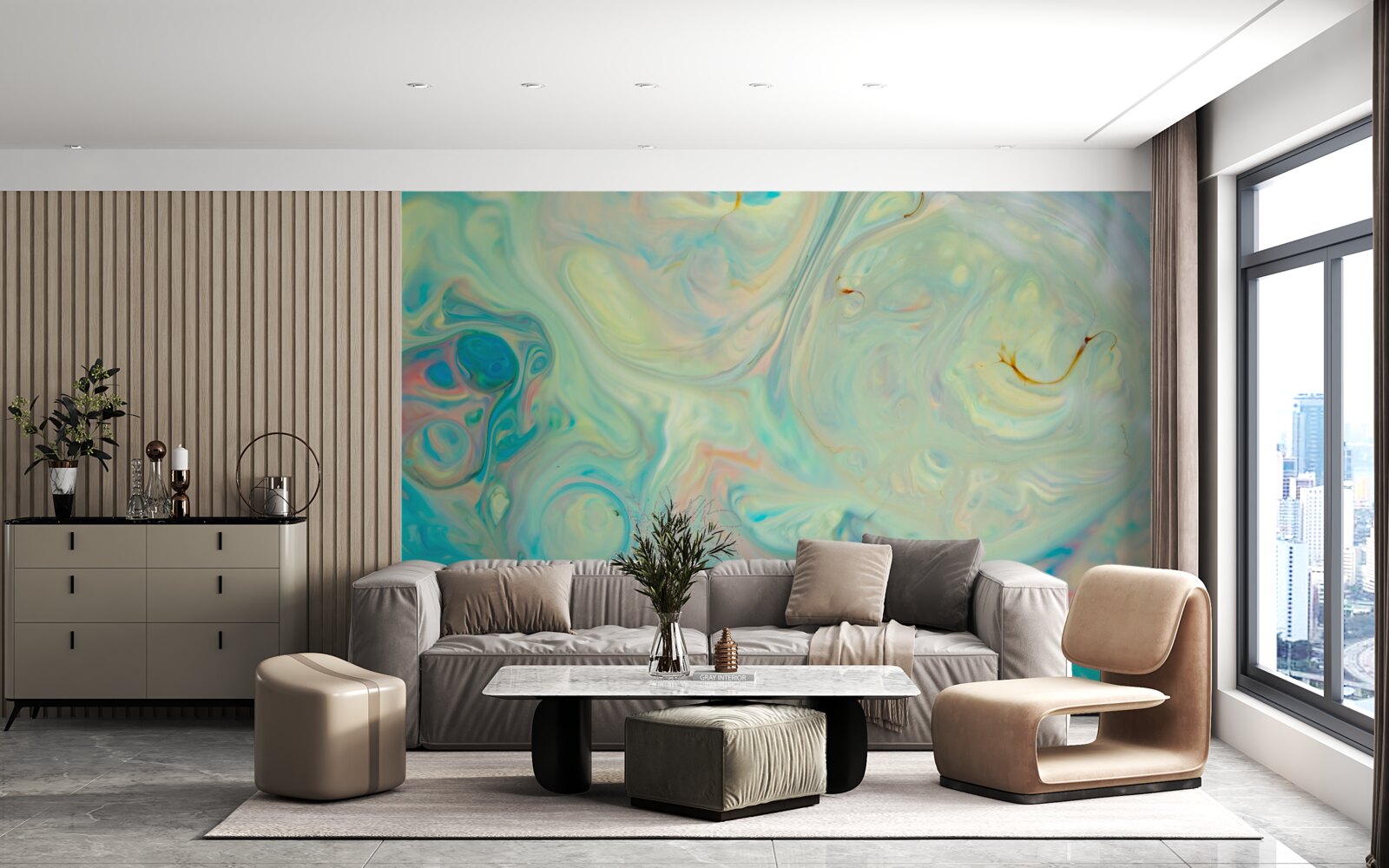 Fototapet fundal turcoaz deschis