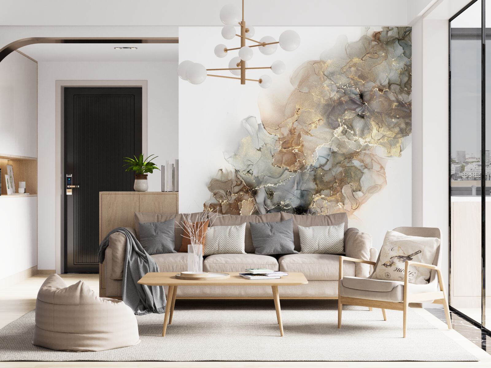 Fototapet atmosferă luxoasă, fermecătoare