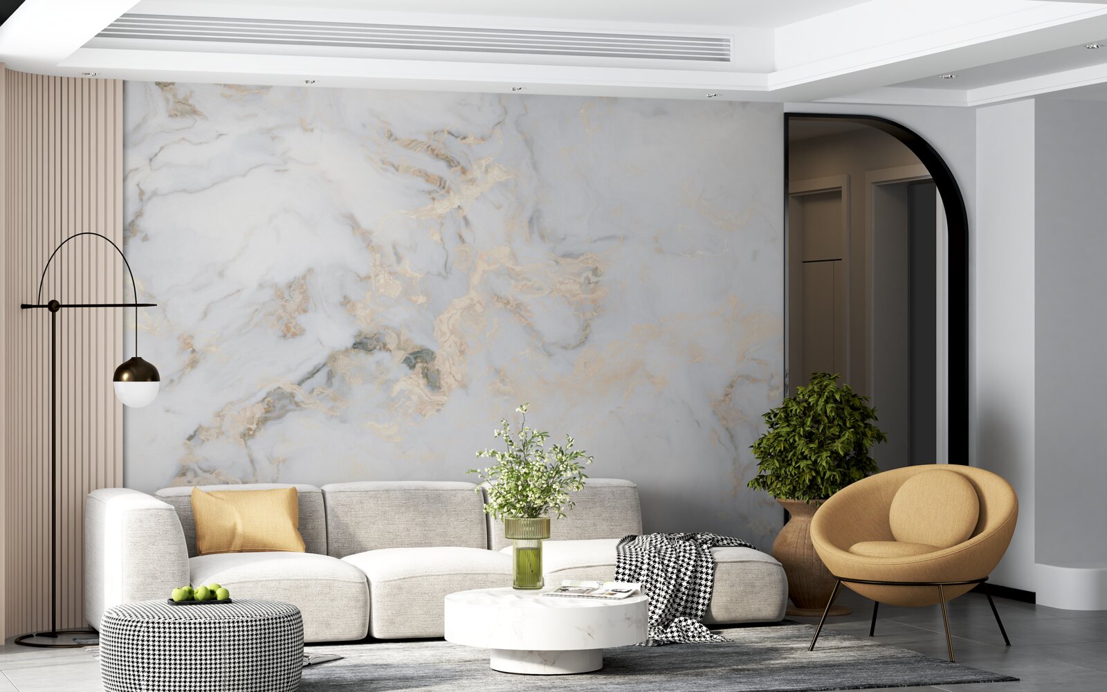 Fototapet marmură albă de lux