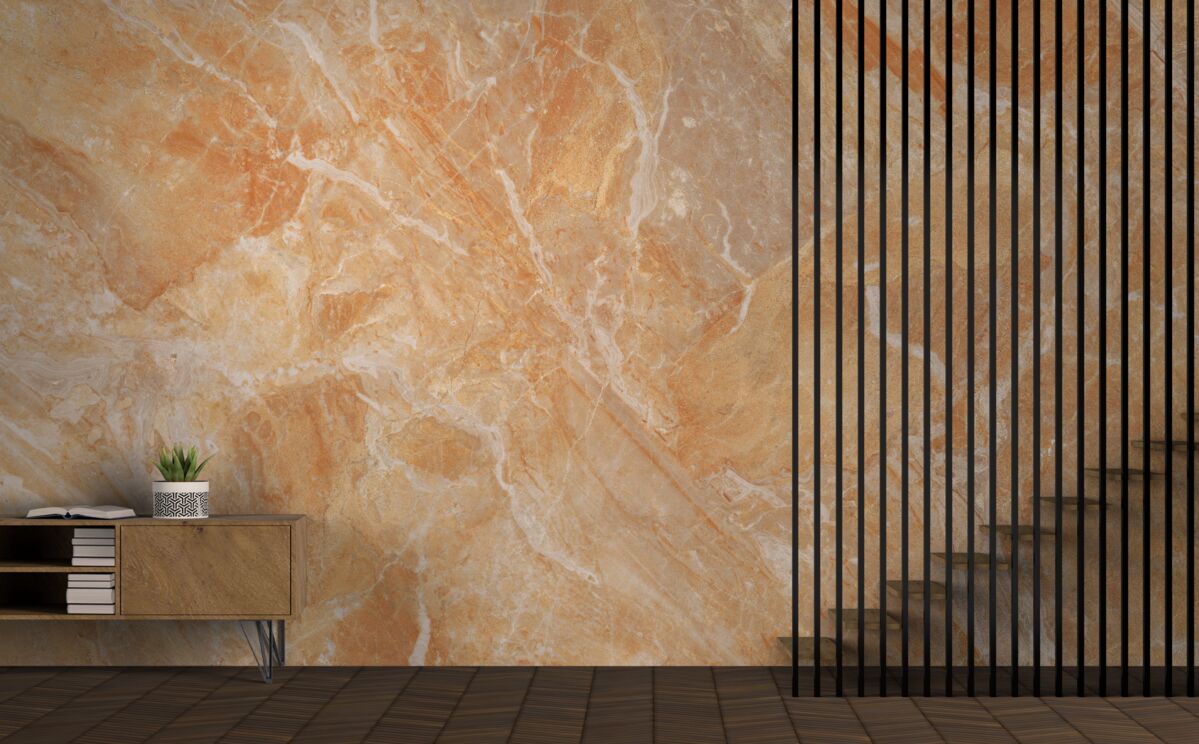Fototapet fundal onix în nuanțe de portocaliu