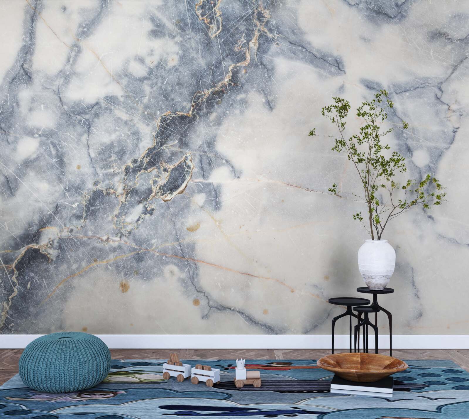 Fototapet fundalul este marmură gri