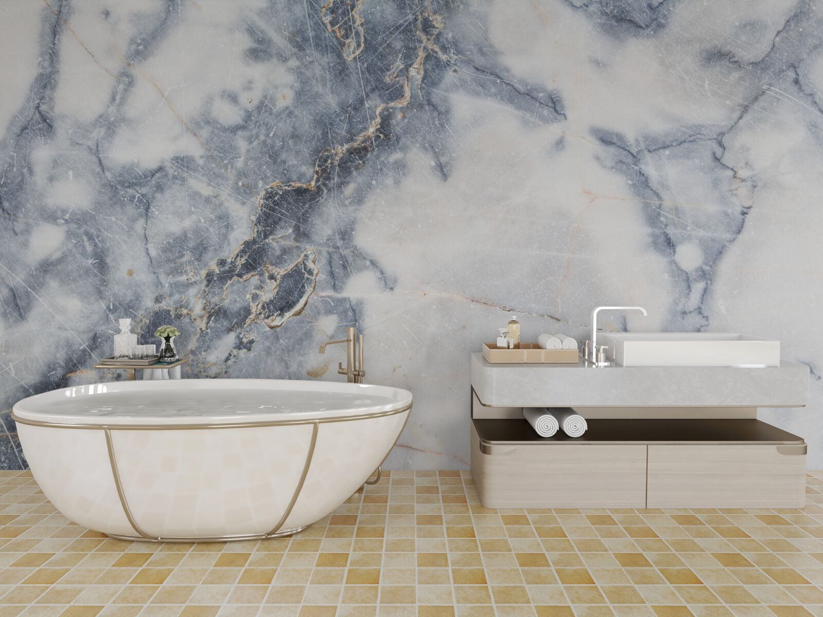 Fototapet fundalul este marmură gri