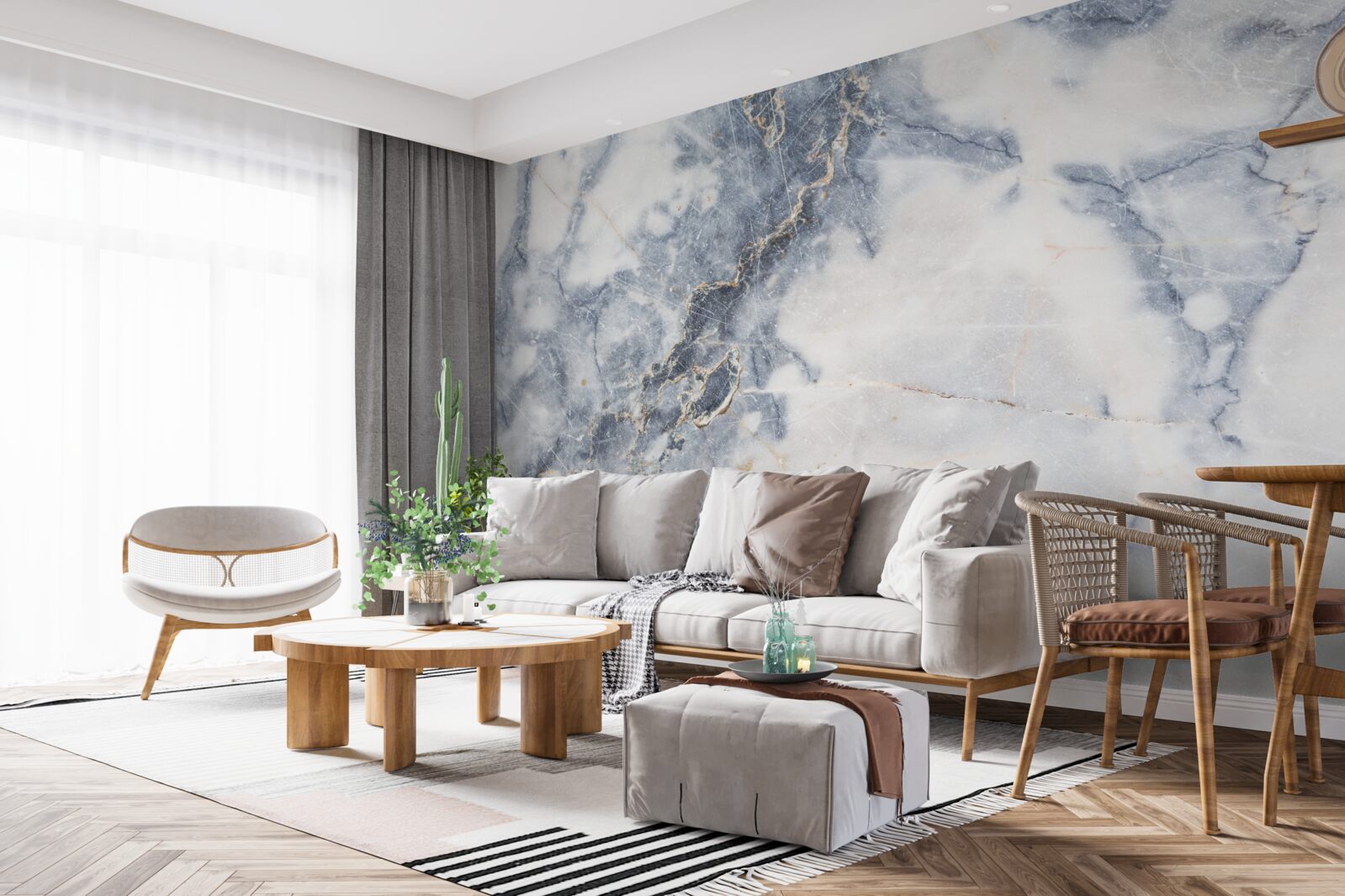 Fototapet fundalul este marmură gri