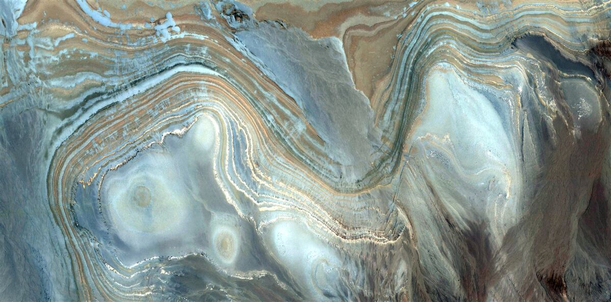 Fototapet topaz albastru fuziune