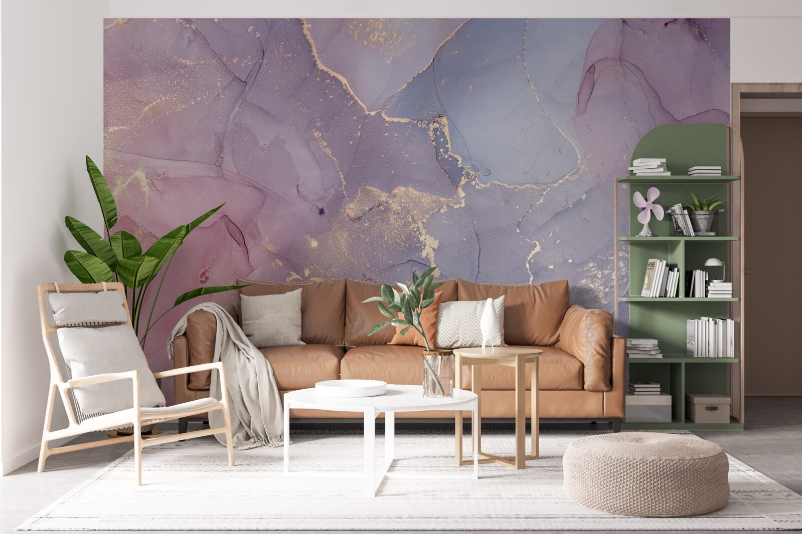 Fototapet fundal în culori pastelate realizat din acril