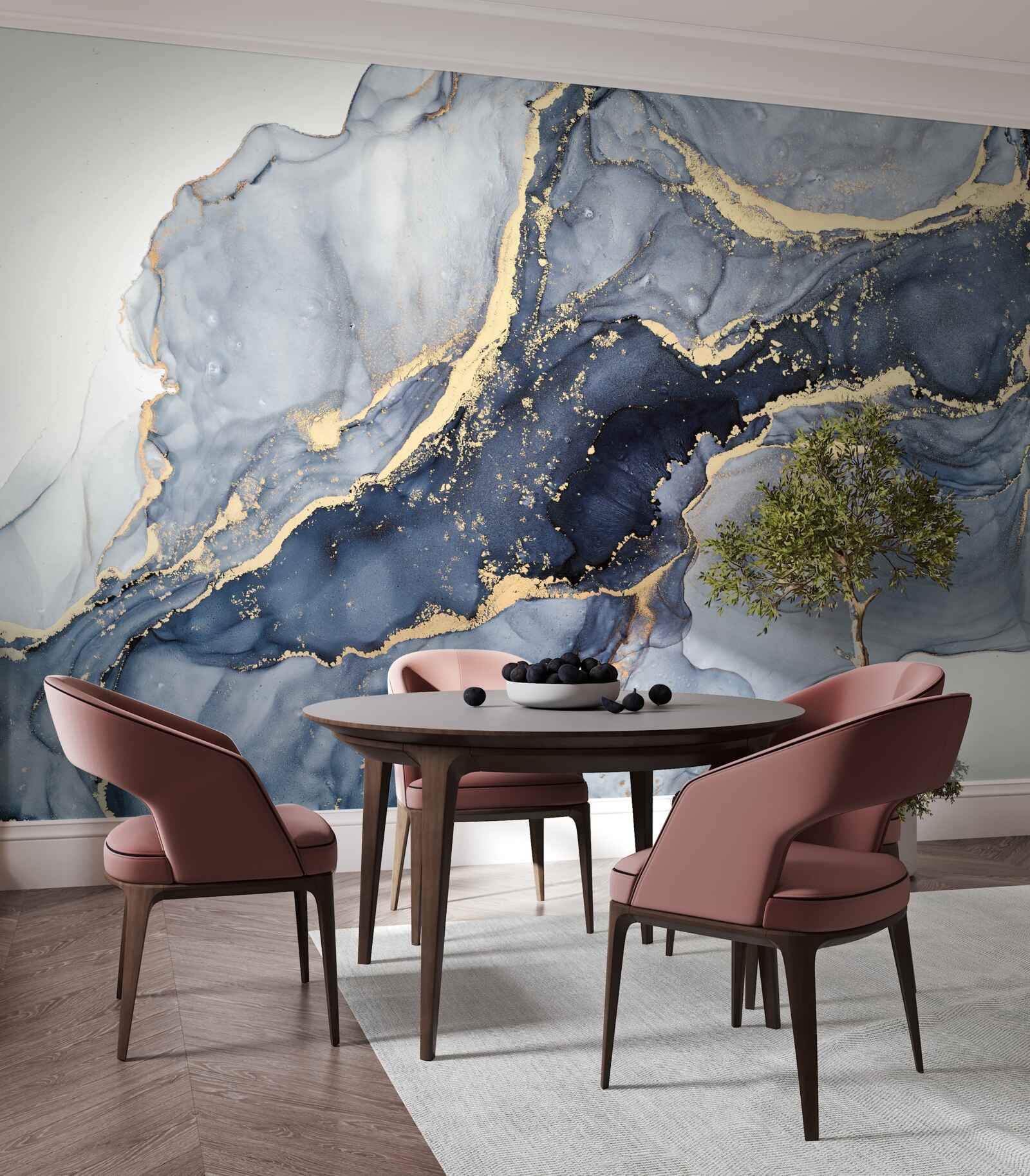 Fototapet emoția culorii indigo