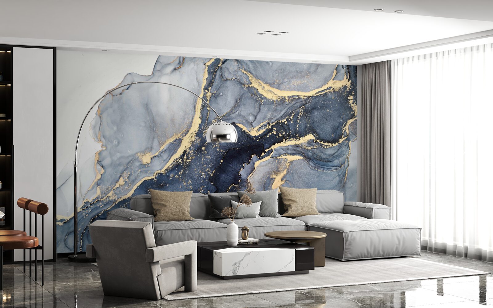 Fototapet emoția culorii indigo