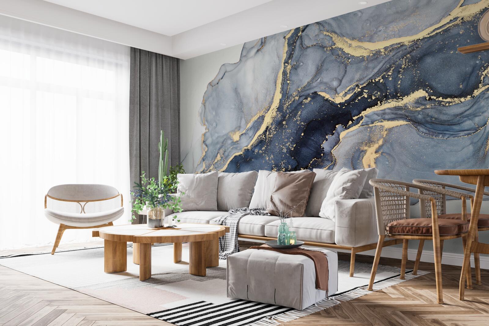 Fototapet emoția culorii indigo