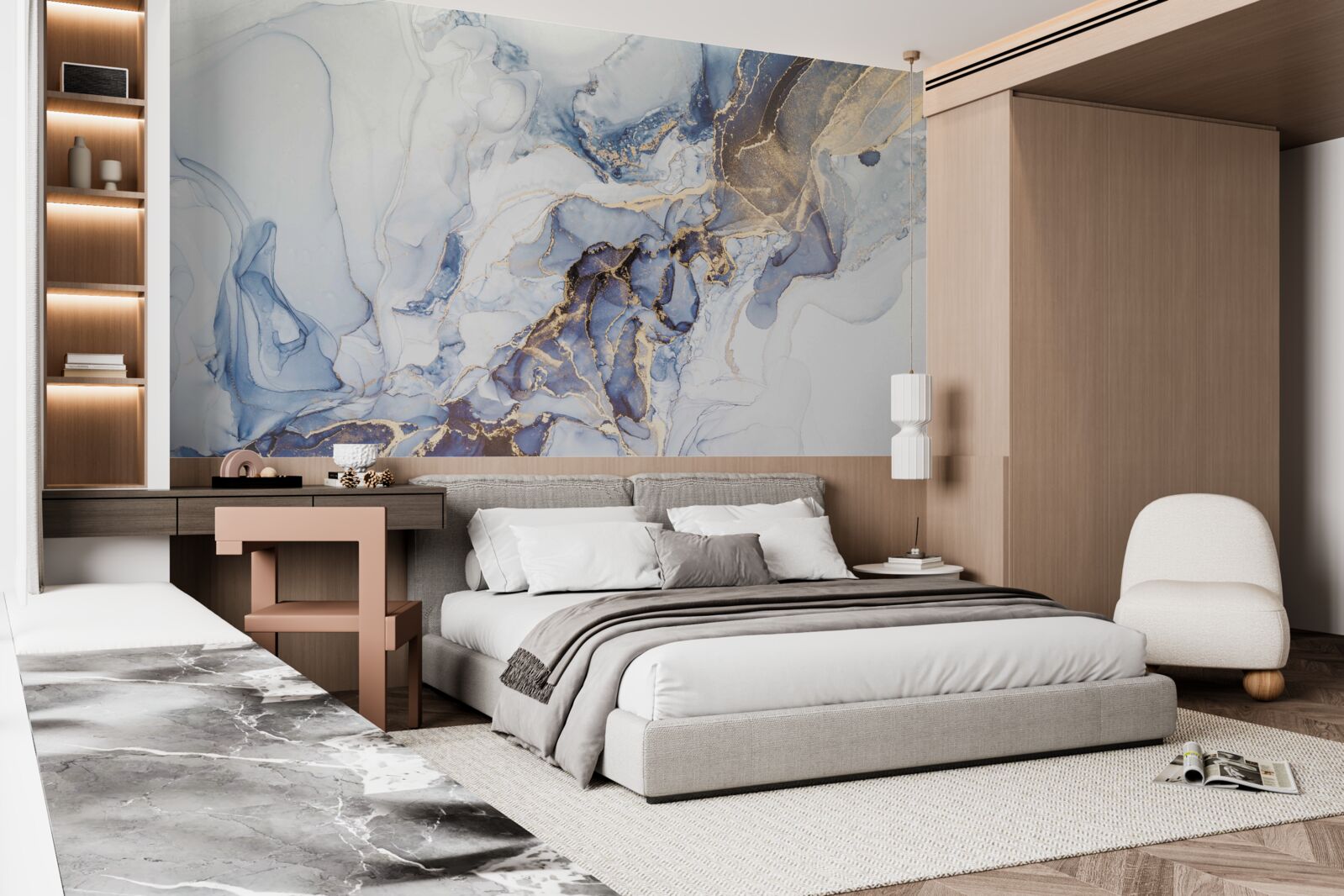 Fototapet fundal de marmură cer