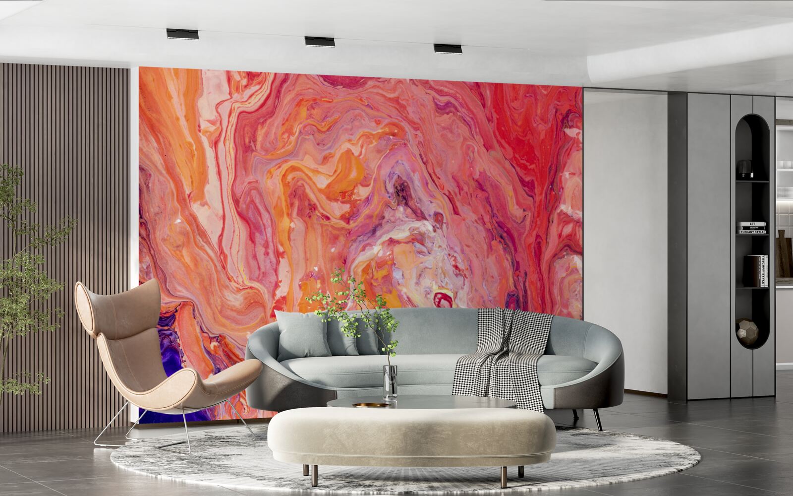 Fototapet fluxuri gradient de culoare