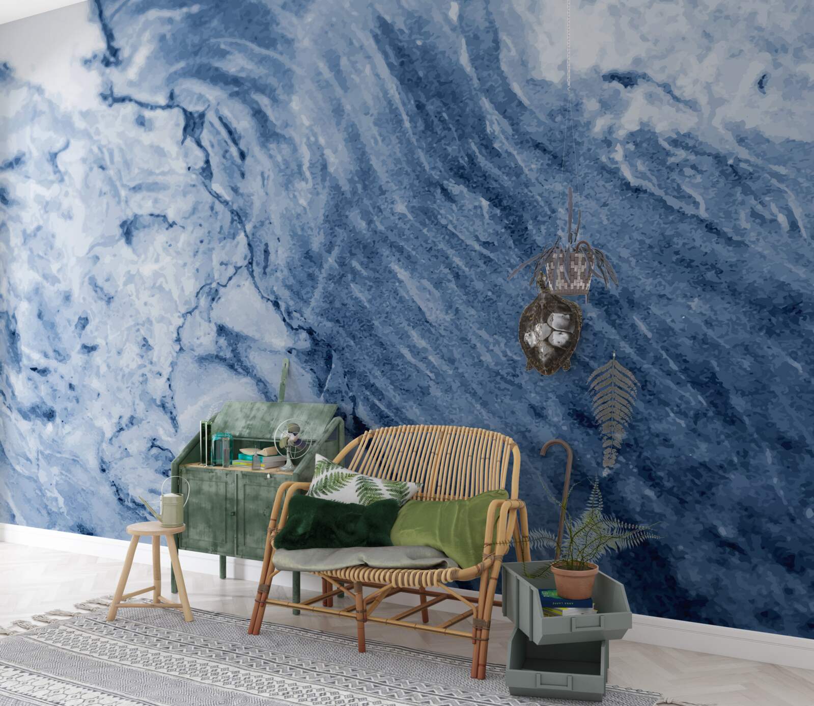 Fototapet formațiuni de iarnă din apă înghețată